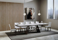 Tavolo Allungabile 160-420x90x77 cm Baita Evolution Bianco Frassino