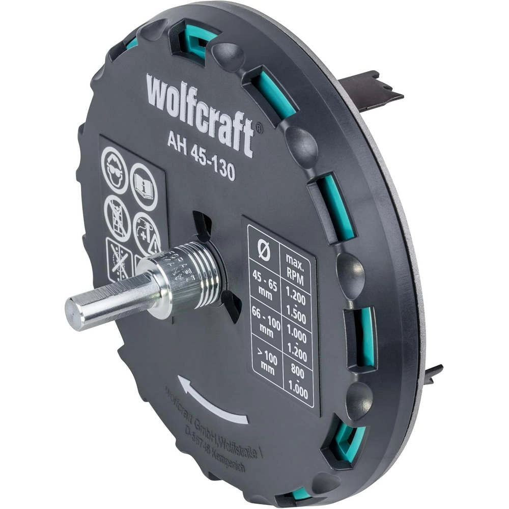 Sega a Tazza Regolabile Wolfcraft Ø 45-130 mm