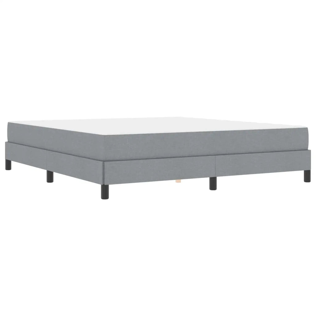 Letto a molle con materasso Grigio chiaro 180 x 200 cm Tessuto