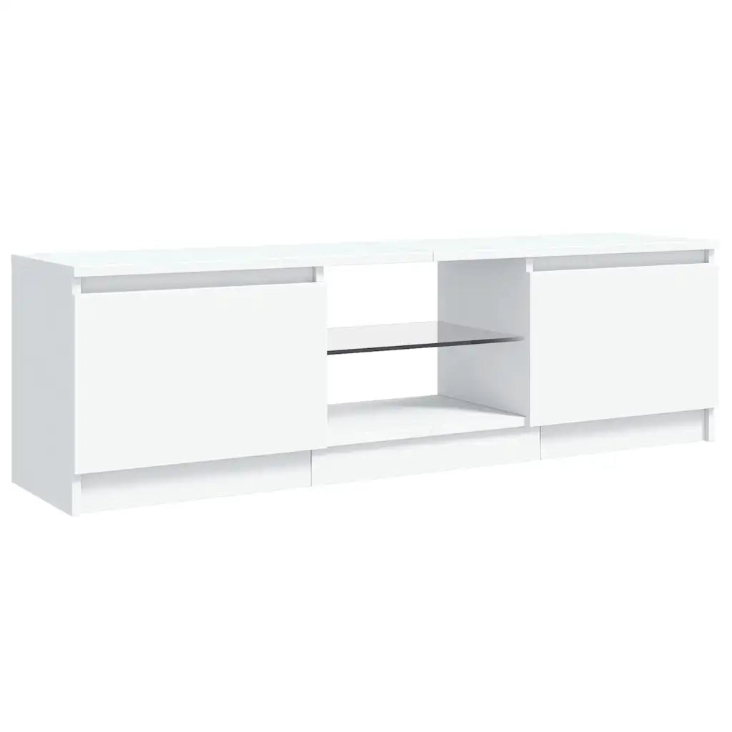 Mobile Porta TV con Luci LED Bianco 120x30x36 cm 804283
