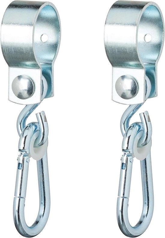 Set di ombrelli per 2 per seggiolone o sedia a dondolo 50 mm acciaio inossidabile ombrelli a cavalletto argento