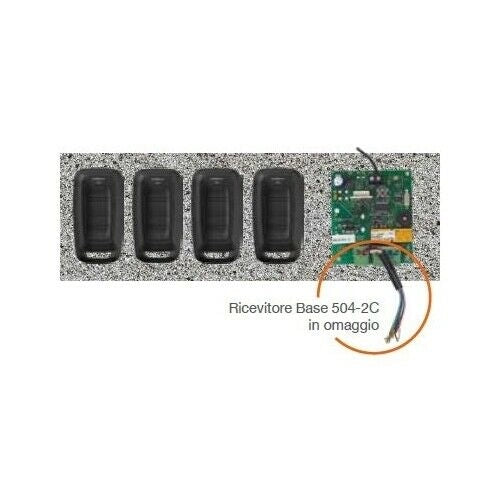 KIT 4 TELECOMANDI + RICEVITORE JCM K4MUVPRO 1101064 AUTOMAZIONE AUTOMATISMI