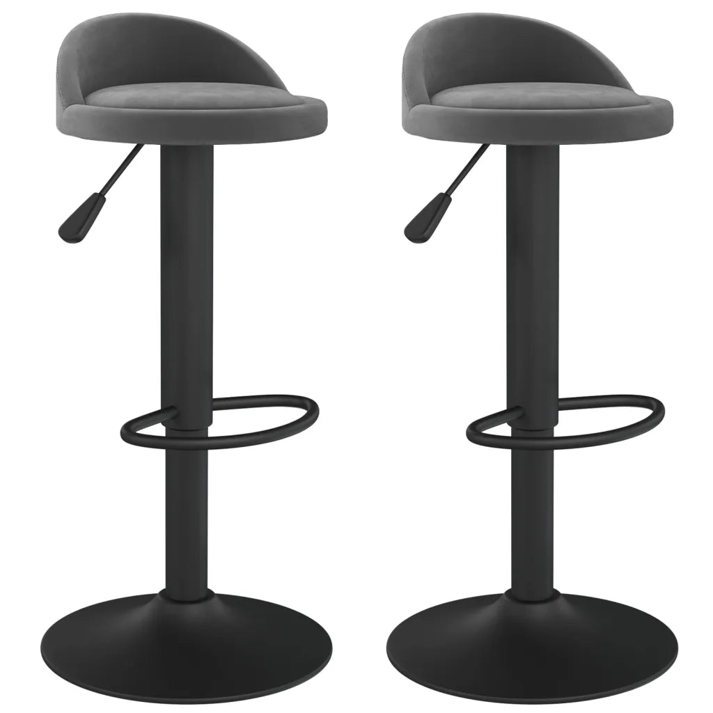 Sgabelli da Bar 2 pz Verde Scuro in Velluto cod mxl 57309