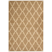 Tappeto in iuta intrecciata naturale con motivo geometrico beige 160 x 230 cm stile boho camera da letto soggiorno