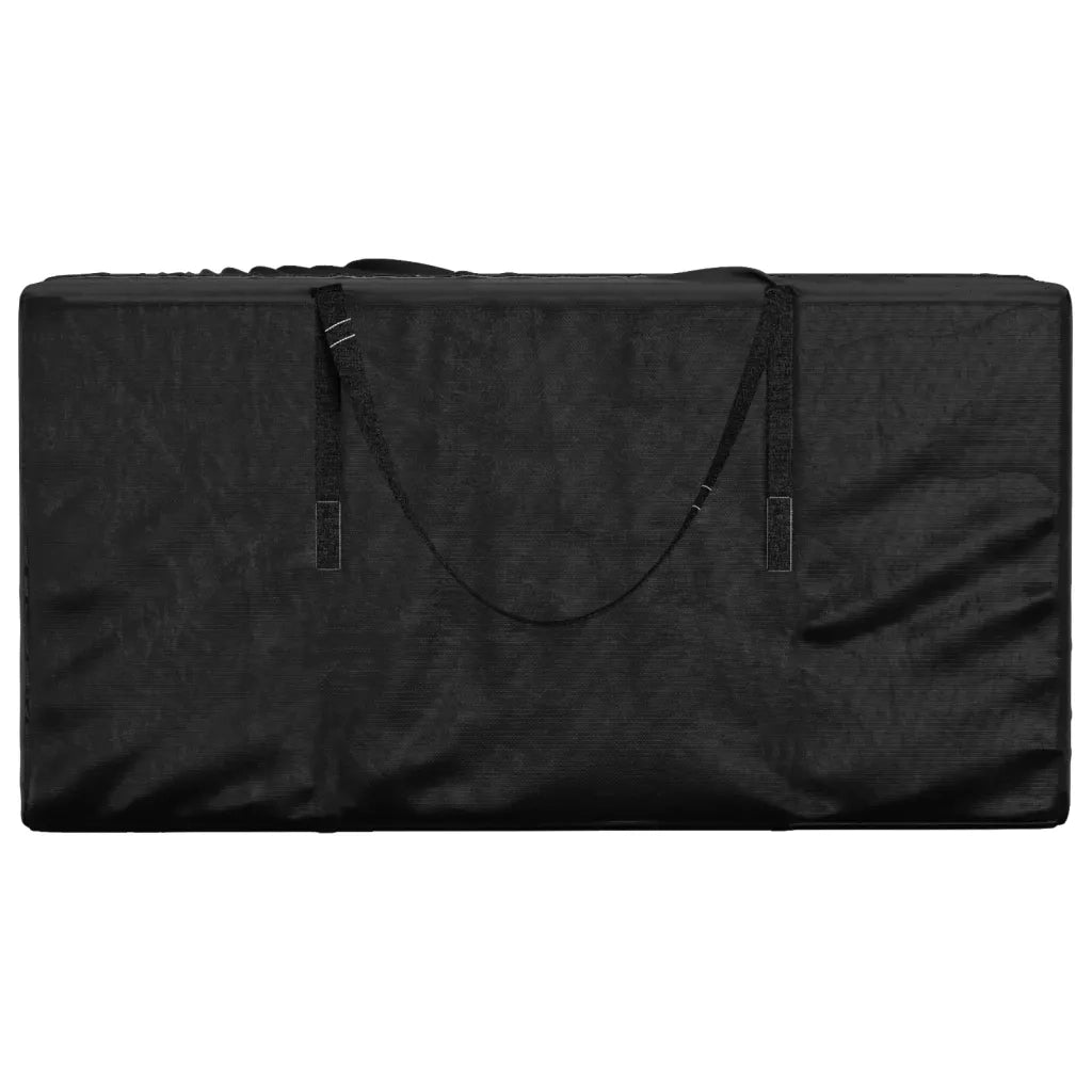 Borsa Porta Cuscini da Giardino Nera 150x75x75 cm Polietilene CFW5690631