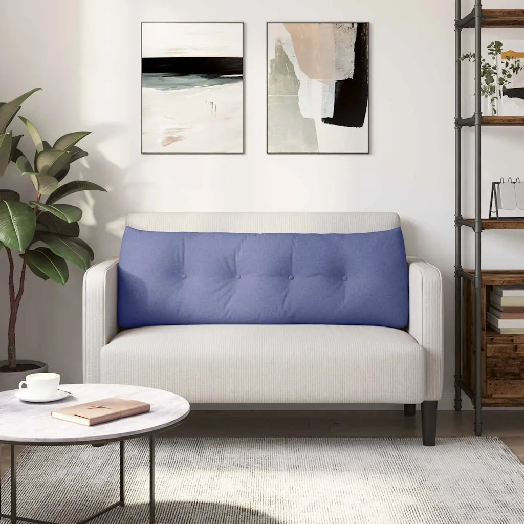 Cuscino per Schiena Blu jeans 140 x 24 x 50 cm Tessuto