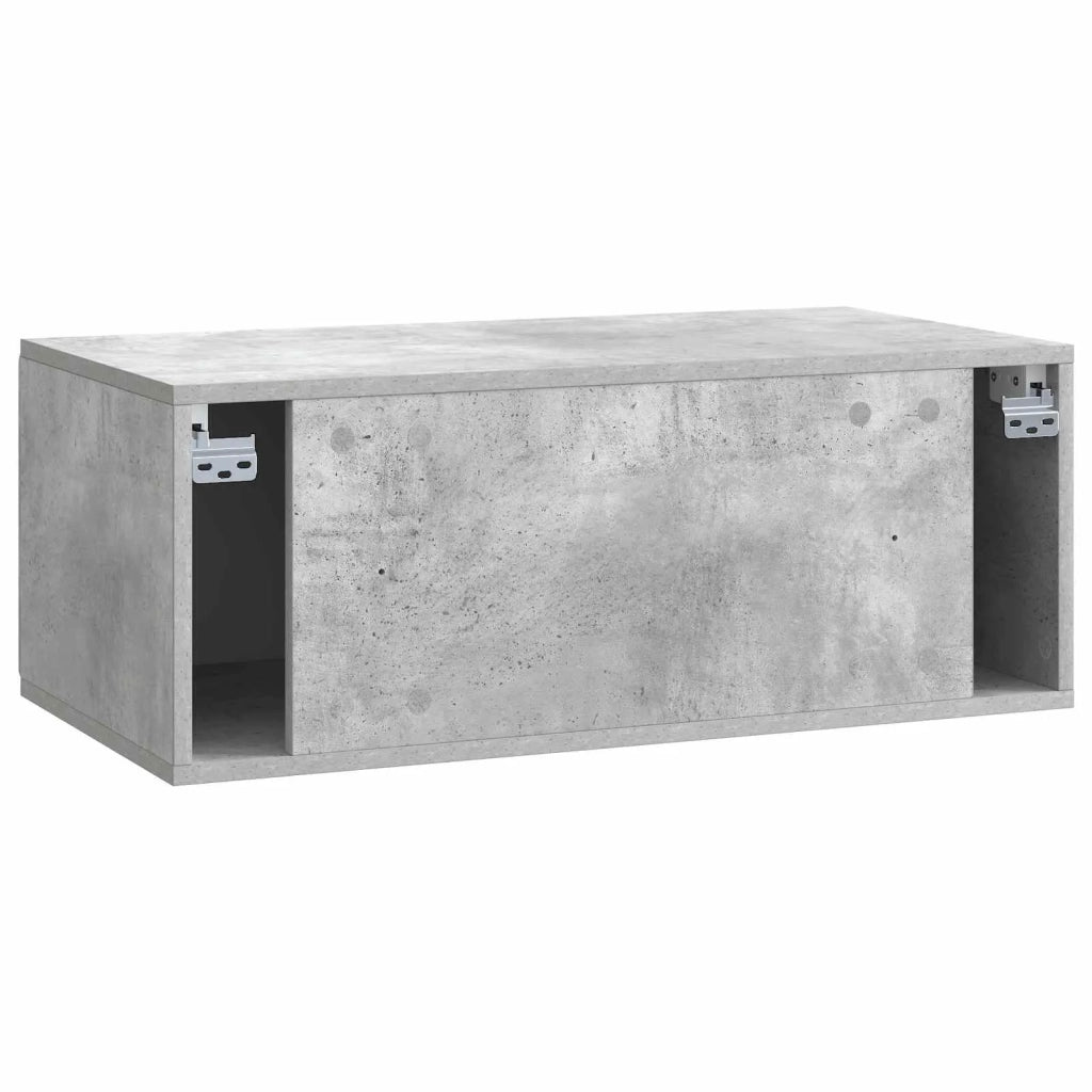 Mobile Porta TV da Muro Grigio Cemento 78,5 x 41 x 30 cm 898348