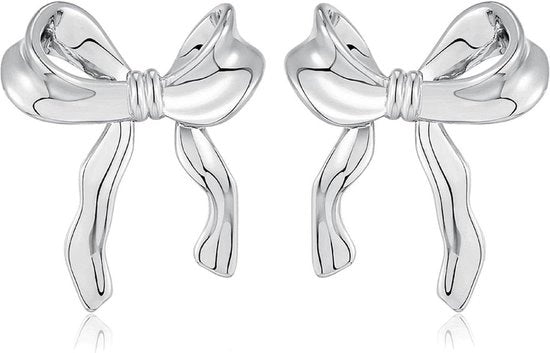 Orecchini a strisce d'oro 18 carati con argento ipoallergenici - gioielli per donne e ragazze - regali