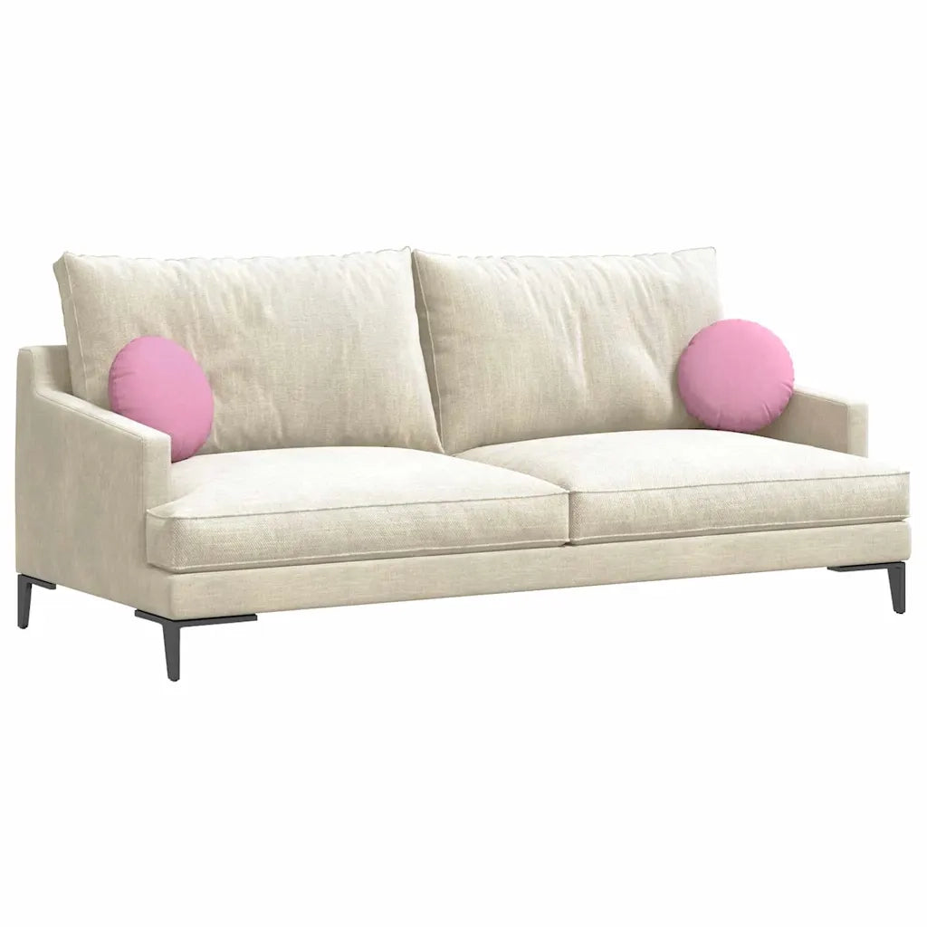 Cuscini per Seduta 2 pcs Rosa Ø30 x 13 cm Tessuto 42014098