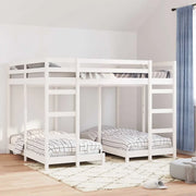Struttura letto a castello triplo Bianco 160 x 200 cm 3414562