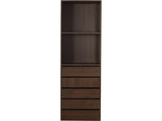 Armadio "Opéra" con 5 cassetti e 2 ripiani - 60 x 45 x 180 cm - Marrone