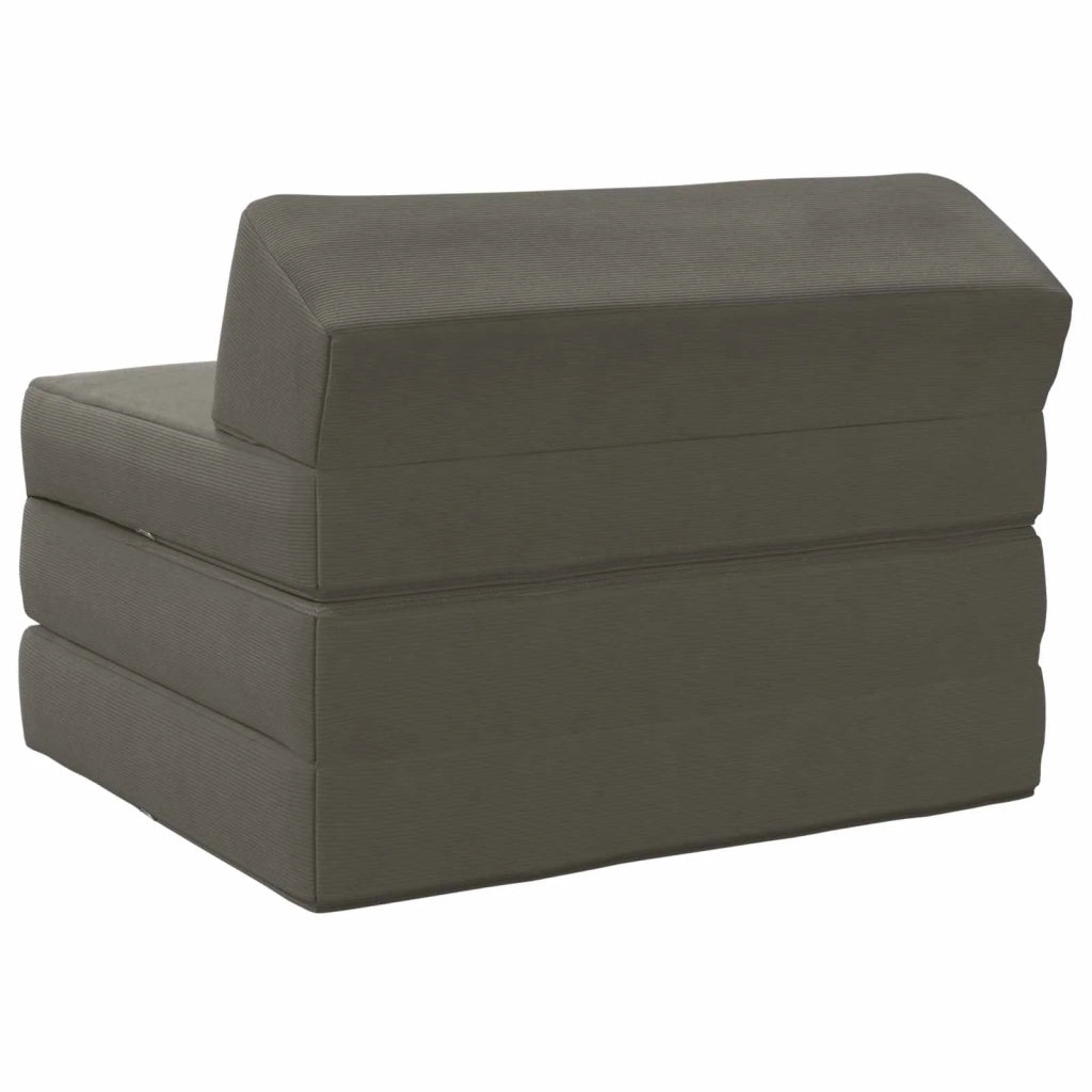 Divano Letto Pieghevole Grigio Chiaro 200 x 70 x 10 cm