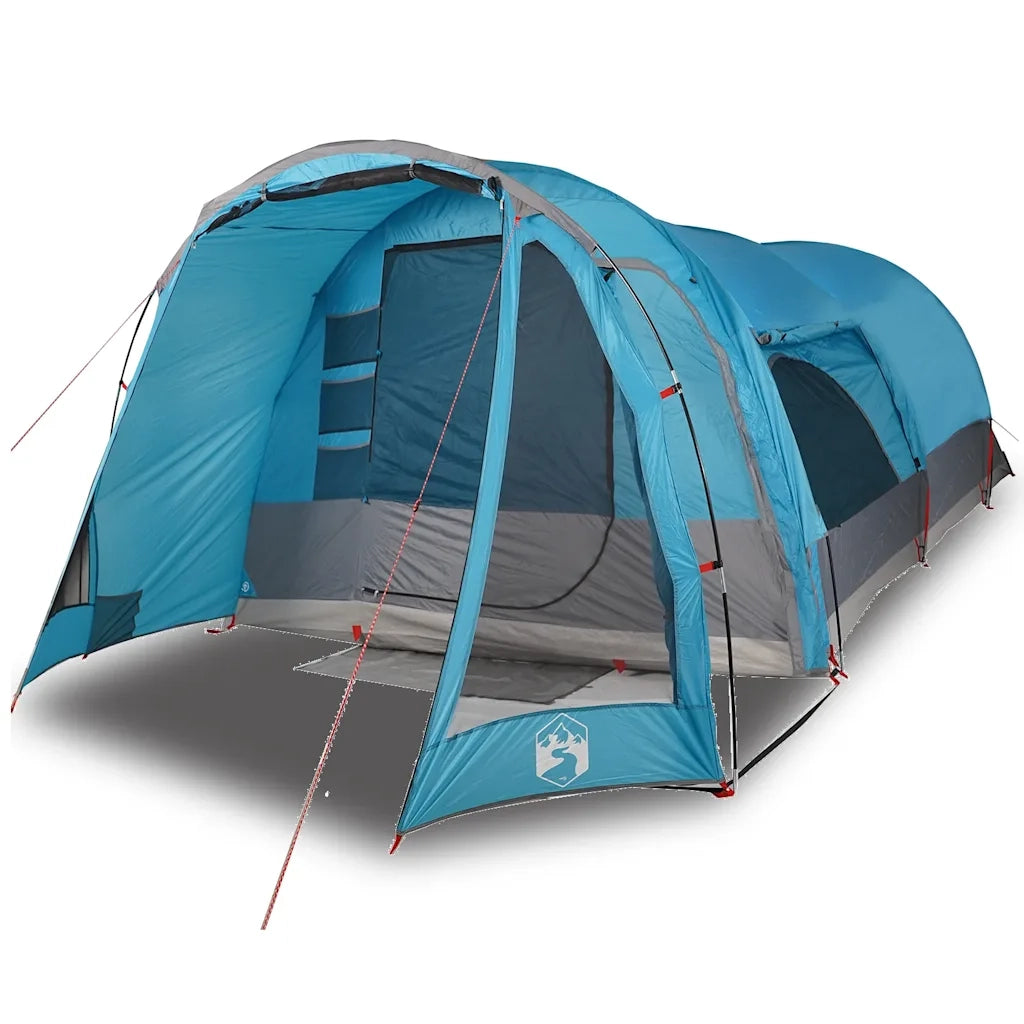 Tenda Familiare a Tunnel per 8 Persone-Tenda da campeggio Blu Impermeabile 231312