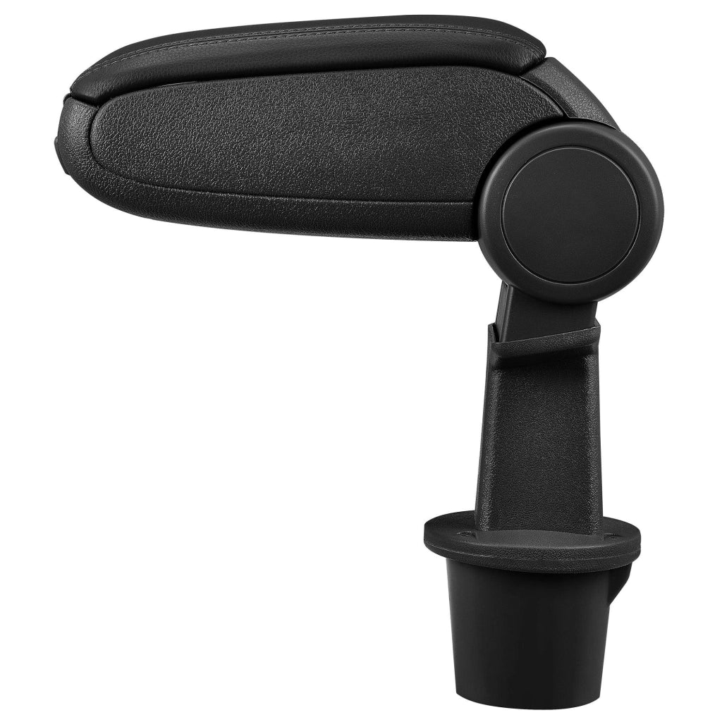Bracciolo centrale per Dacia Duster con scomparto imbottito in similpelle nera con cuciture nere 03_0000419