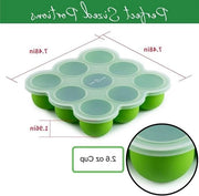 Scatola di Stoccaggio per Cibo per Bambini con Muffin e Coperchio in Silicone per Cubetti di Cibo per Bambini, Caramelle e Cioccolato - Colore Casuale - 9 x 75 ml