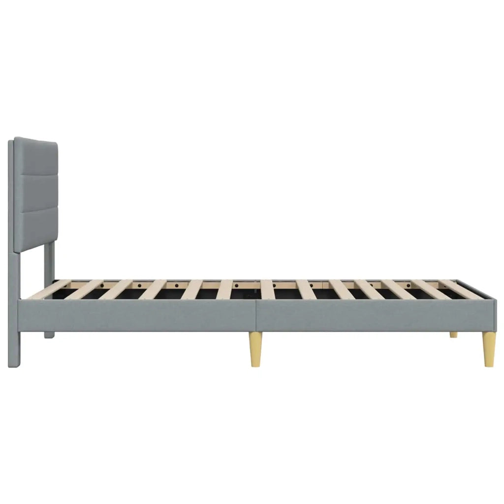 Struttura del letto Grigio Chiaro 100 x 200 cm Tessuto 42027564