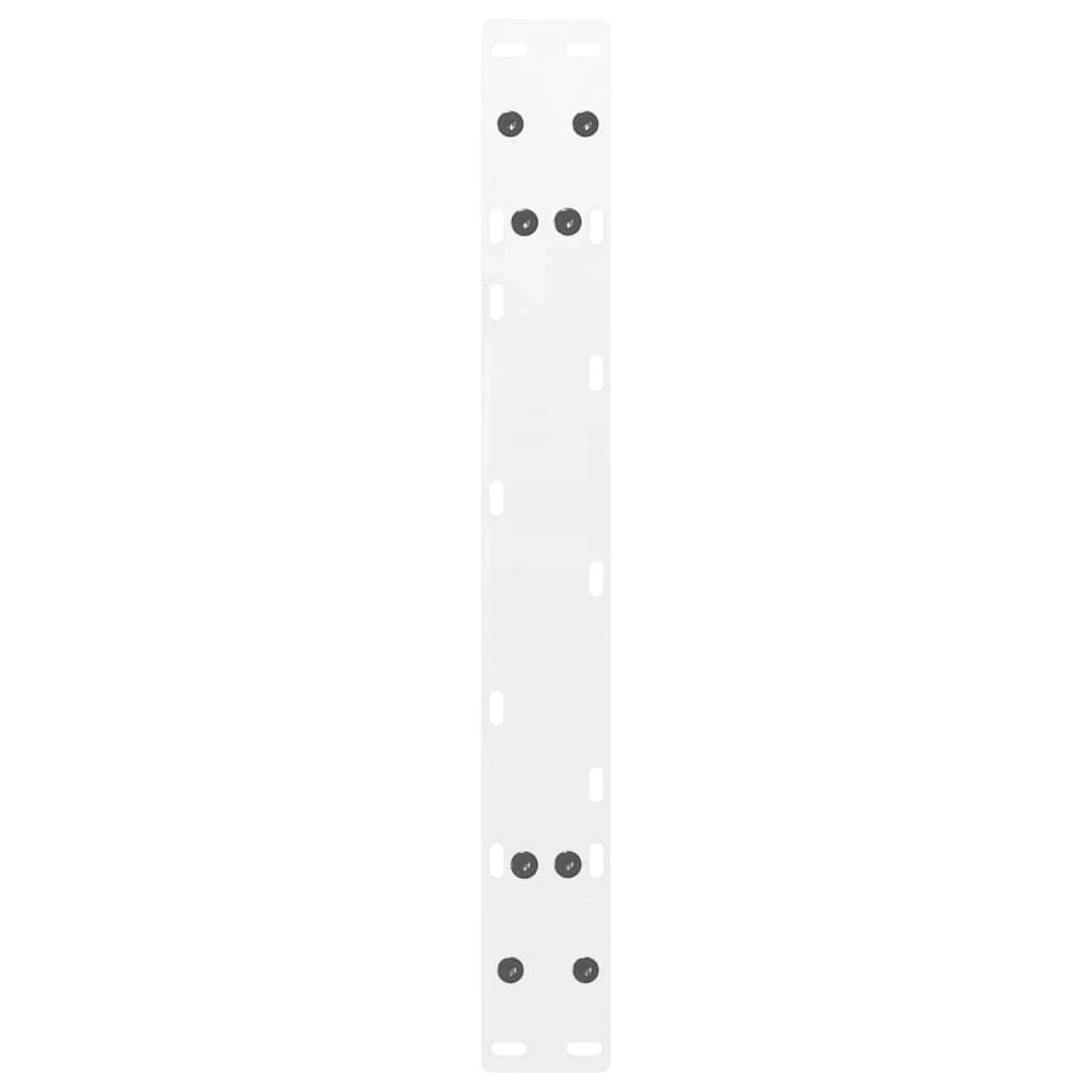 Set di 2 gambe per tavolino da caffè a forma di A 60 x 30 cm moderne e funzionali in acciaio bianco 02_0057101