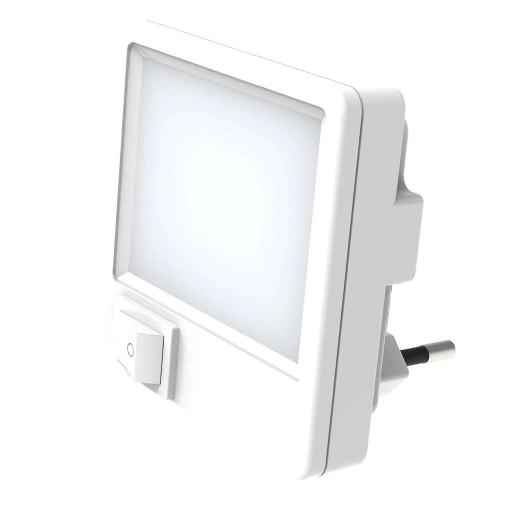 Lampada notturna LED con Luce Morbida Basso Consumo Moderna e Compatta Bianco Avizar