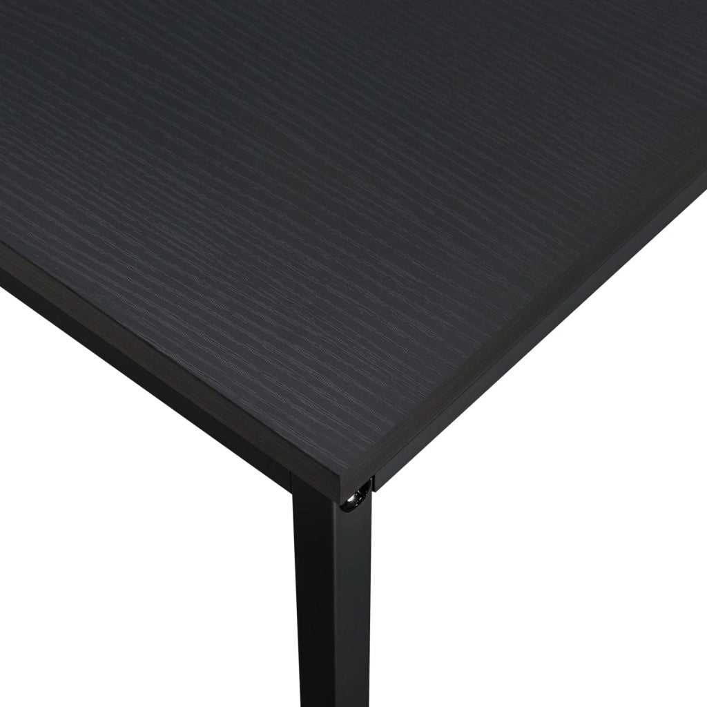 Scrivania per computer tavolo in metallo e MDF 120 cm nero 03_0003512