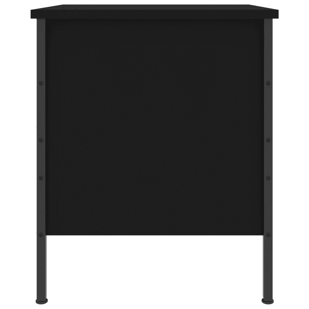 Comodino Nero 40x42x50 cm in Legno Multistrato 825983