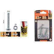 Trade Shop - Set 7pz Vite Viti Per Esterno A Testa Esagonali 6 X 30 Mm Con Dadi Dado M6 90916 -