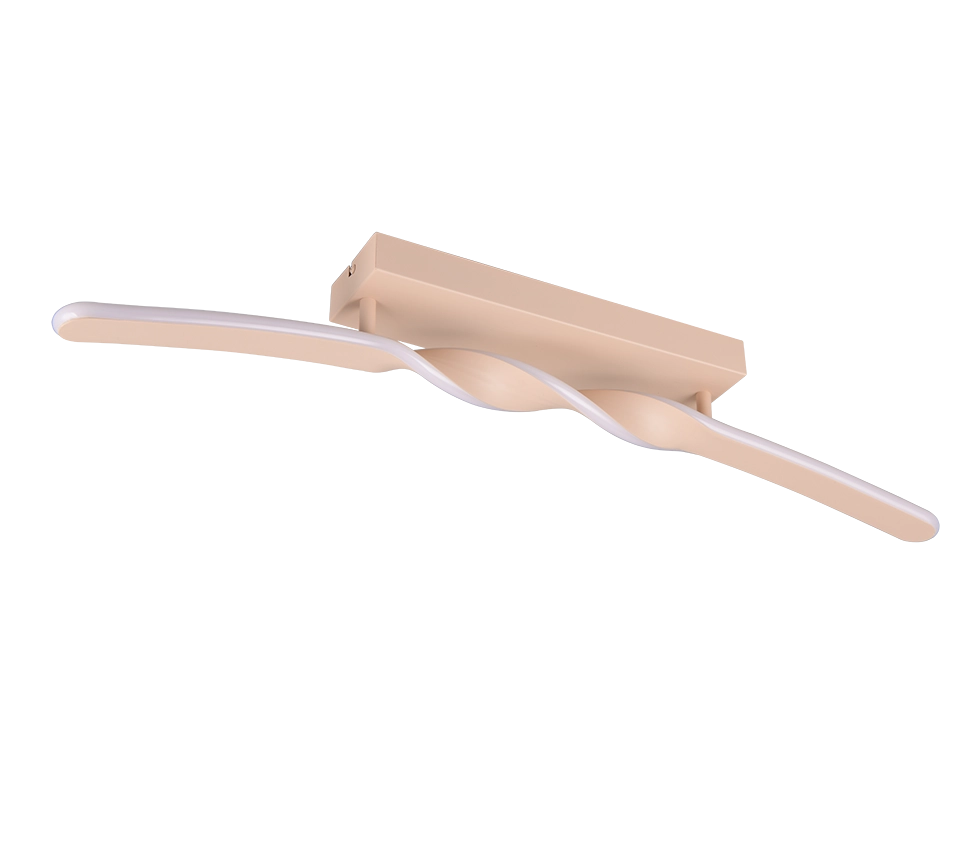 Plafoniera LED, metallo, sabbia, L 80 cm, Ginko