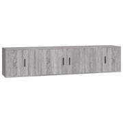 Set Mobili Porta TV 3 pz | Armadietto TV | Mobile Porta TV Grigio Sonoma in Legno Multistrato