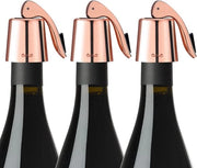 Stopper per bottiglia in acciaio inossidabile Stopper per bottiglie a vuoto Stopper per bottiglie riutilizzabile Regali per gli amanti del vino (rosé dorato)