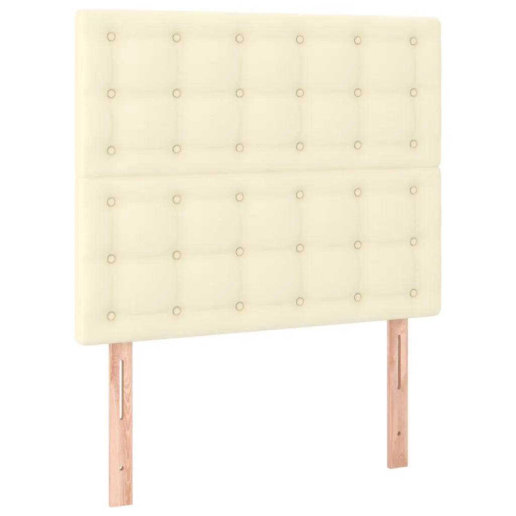 Testiera | Testata Crema 90x5x118/128 cm Similpelle