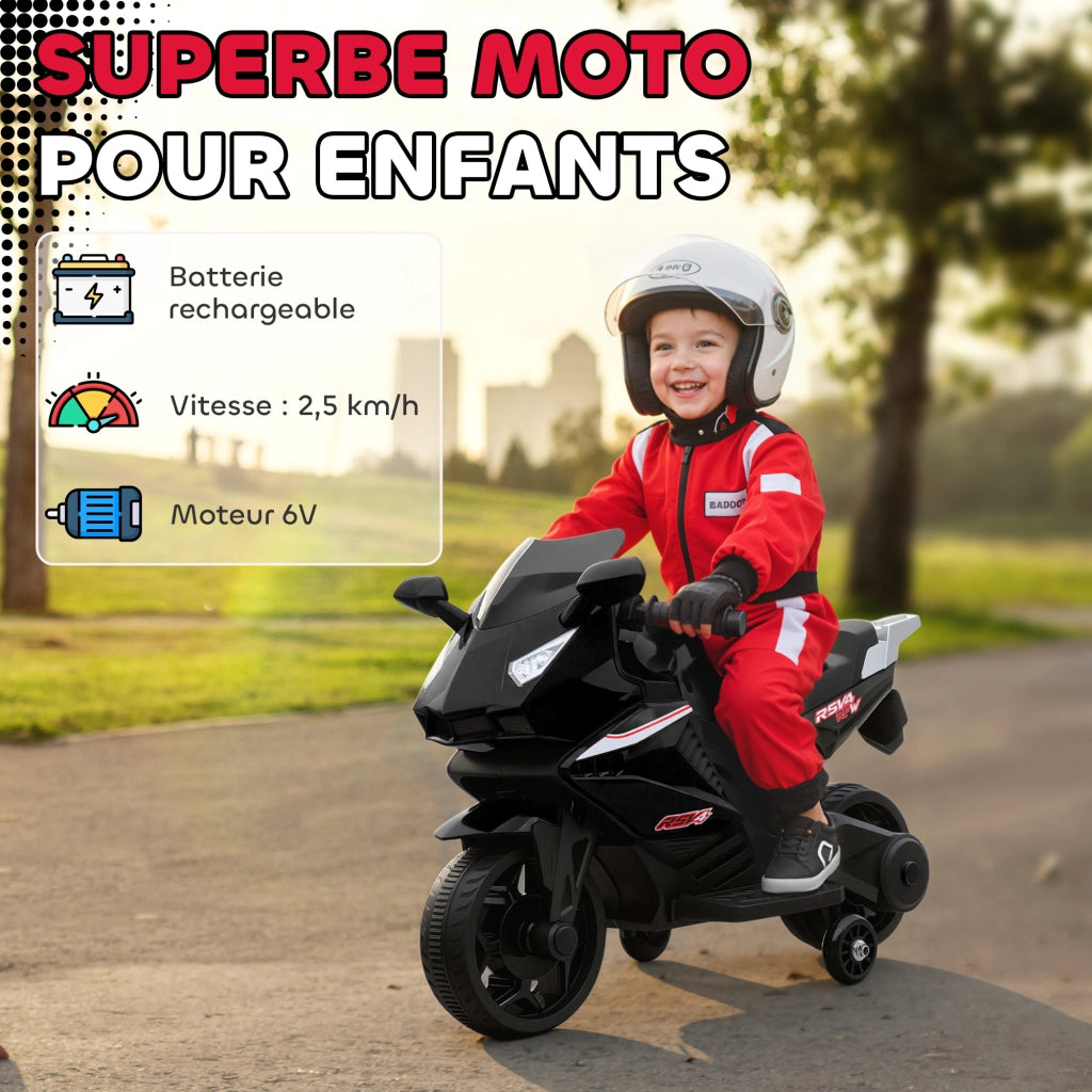 Moto Elettrica Bambini ¨C zephmum ¨C Nero 75x36x49cm