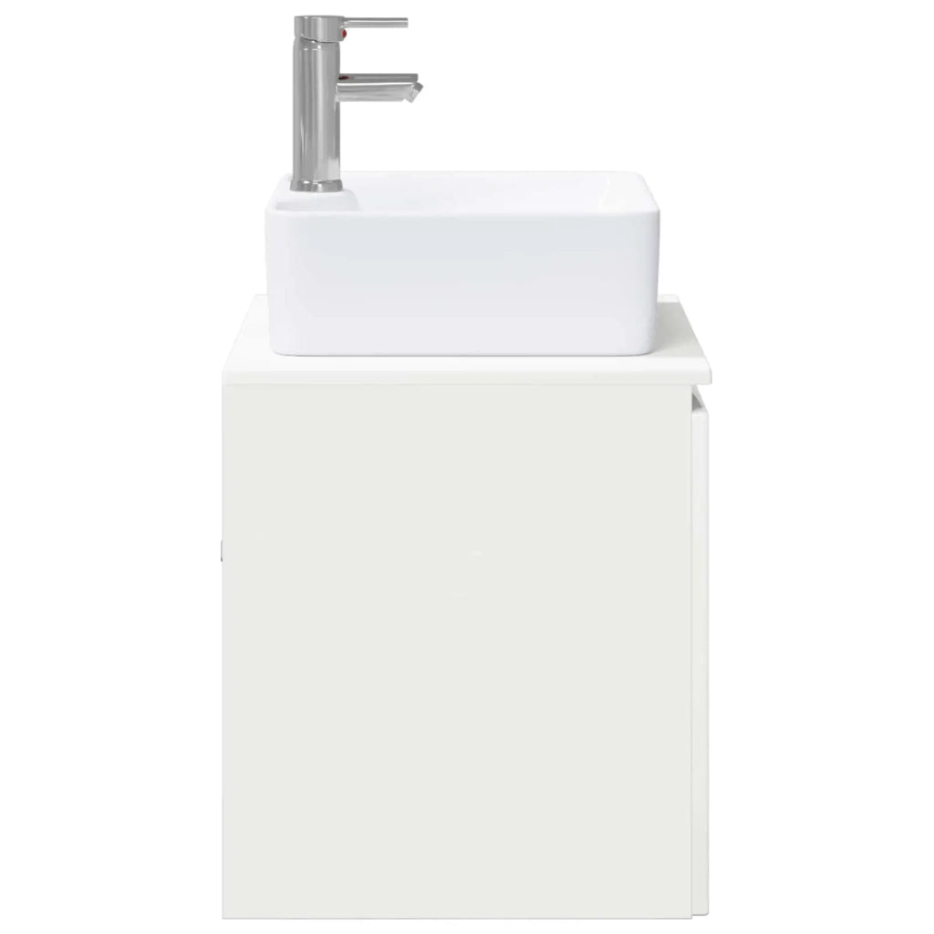Set di mobili per il bagno Bianco Lucido Legno ingegnerizzato 3404324