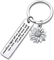 Sleutelhanger regalo per migliori amiche - gli amici veri sono come i fiori di campo, regalo di compleanno per teenager, argento M.