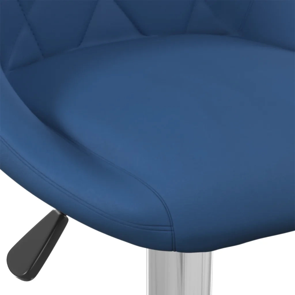 Sgabelli da Bar 2 pz Blu in Velluto cod mxl 56153