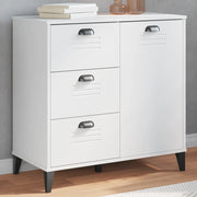 Credenza-Buffet-Armadio da cucina VIKEN Bianca 80x40x80 cm in Legno Multistrato 924257