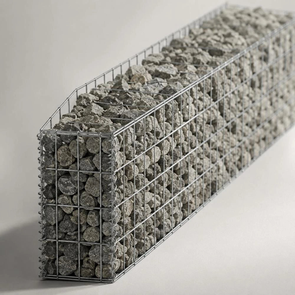 Gabion Wall, Galvanized Steel, 450x30x50 Cm