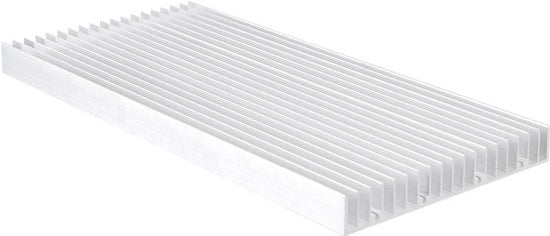 Pannello di raffreddamento in alluminio premium - set di 19 viti - 300 x 140 x 20 mm