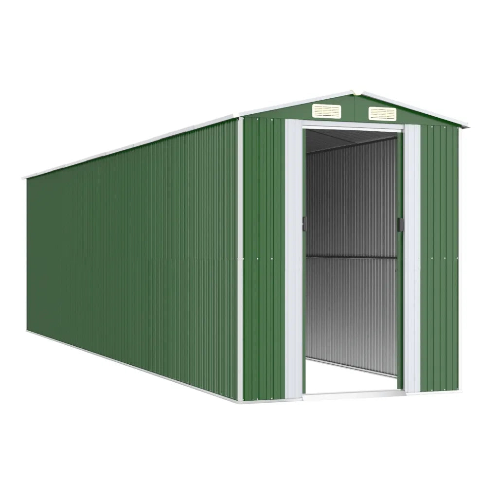 Capanno da Giardino Verde 192x772x223 cm Acciaio Zincato 3147434