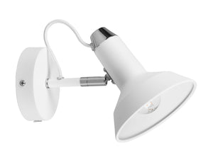 Applique da Interno Attacco E14 in Metallo Bianco Opaco