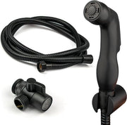 Kit di spruzzo bidet portatile con supporto da parete - Valvola di diversione in ottone - Tubo di 2m - Asciugamano bidet spray per igiene
