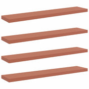 4 pz Scaffale da parete | Ripiano a parete | Mensola a parete Rosso 120 x 23,5 x 4 cm