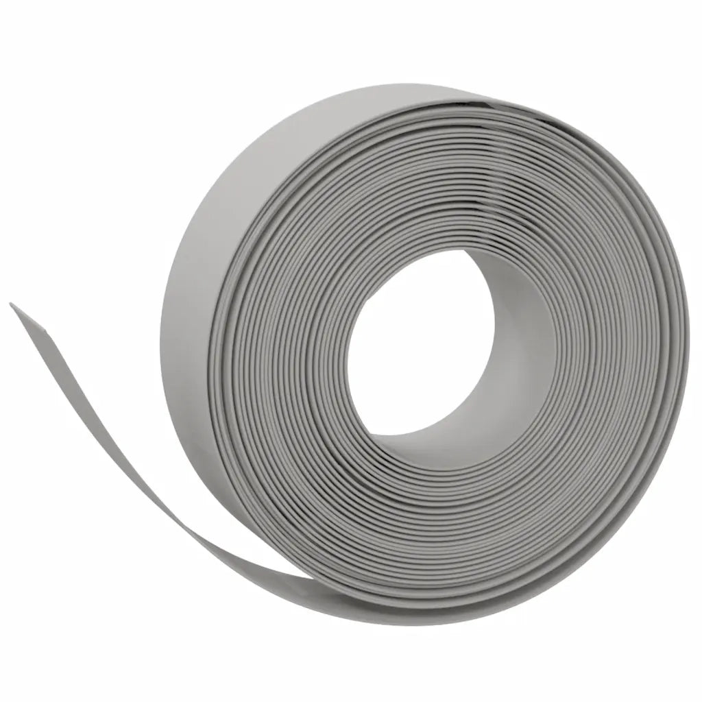 Bordature da Giardino 2 pz Grigie 10 m 15 cm in Polietilene 3155440