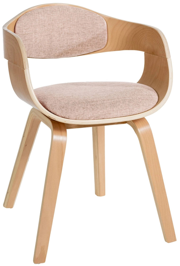 Sedia Kingston in Tessuto Natura/crema