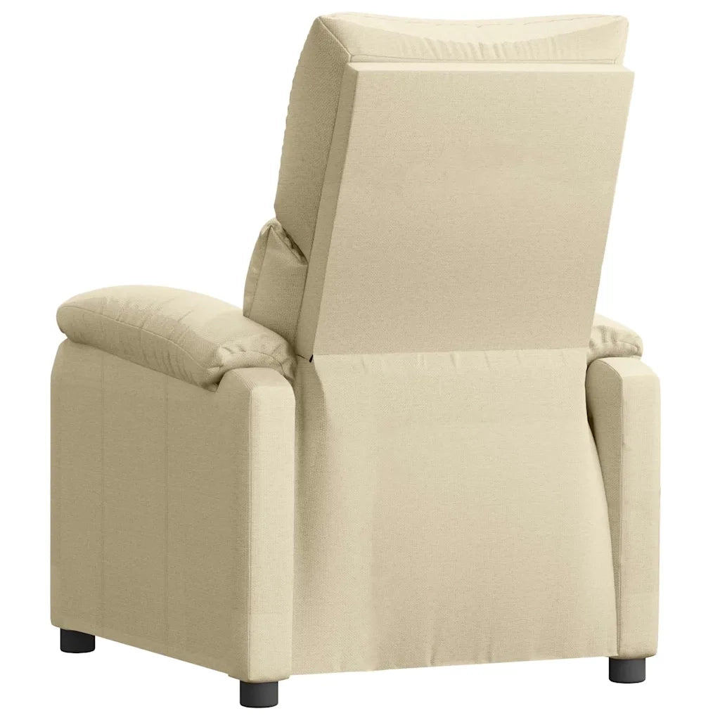 Divano Sedia-Poltrona Reclinabile in Tessuto Crema 870425