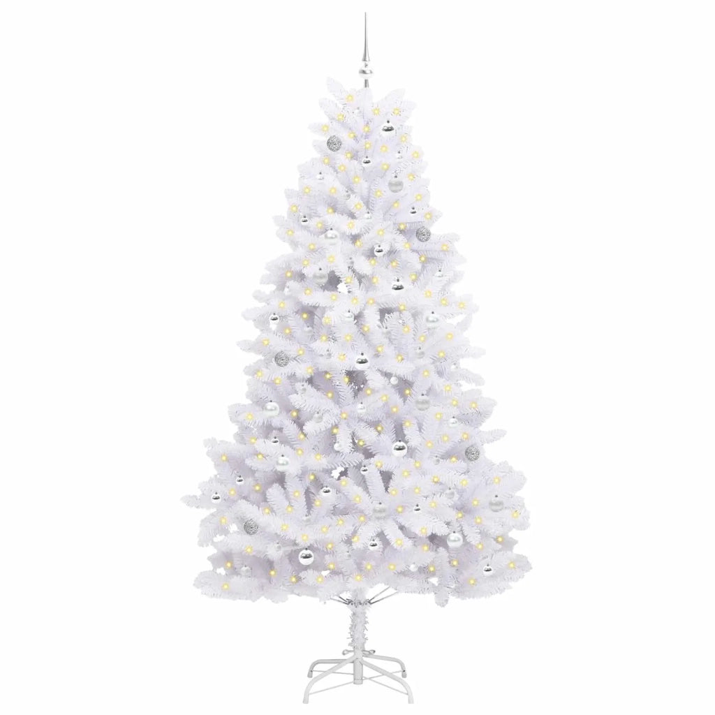 Albero di Natale Artificiale con Rami Pieghevoli Bianco 240 cm 3426617
