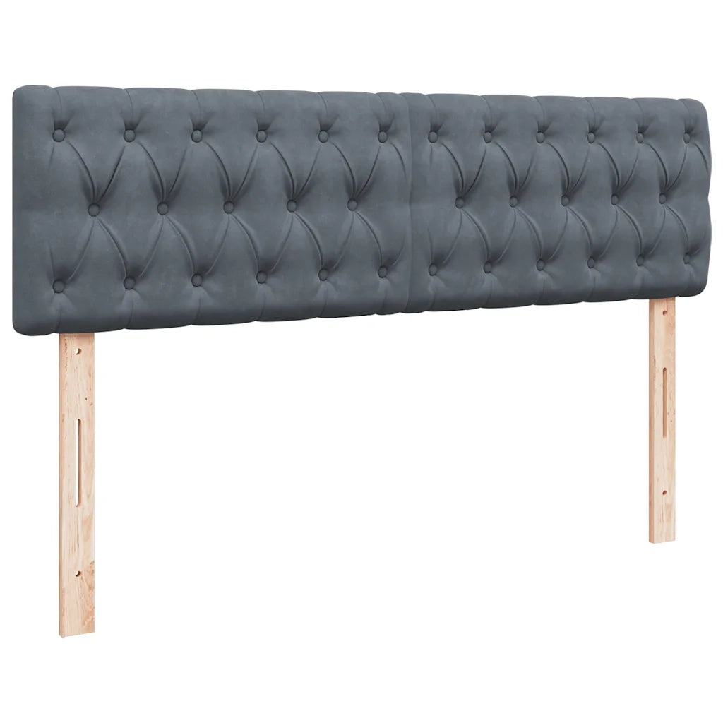 Struttura Letto Pouf con Materassi 160x200 cm in Velluto