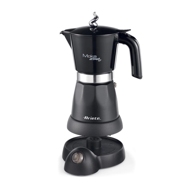 Moka Elettrica con Autospegnimento - 4/6 Tazze - 480 Watt - Nero