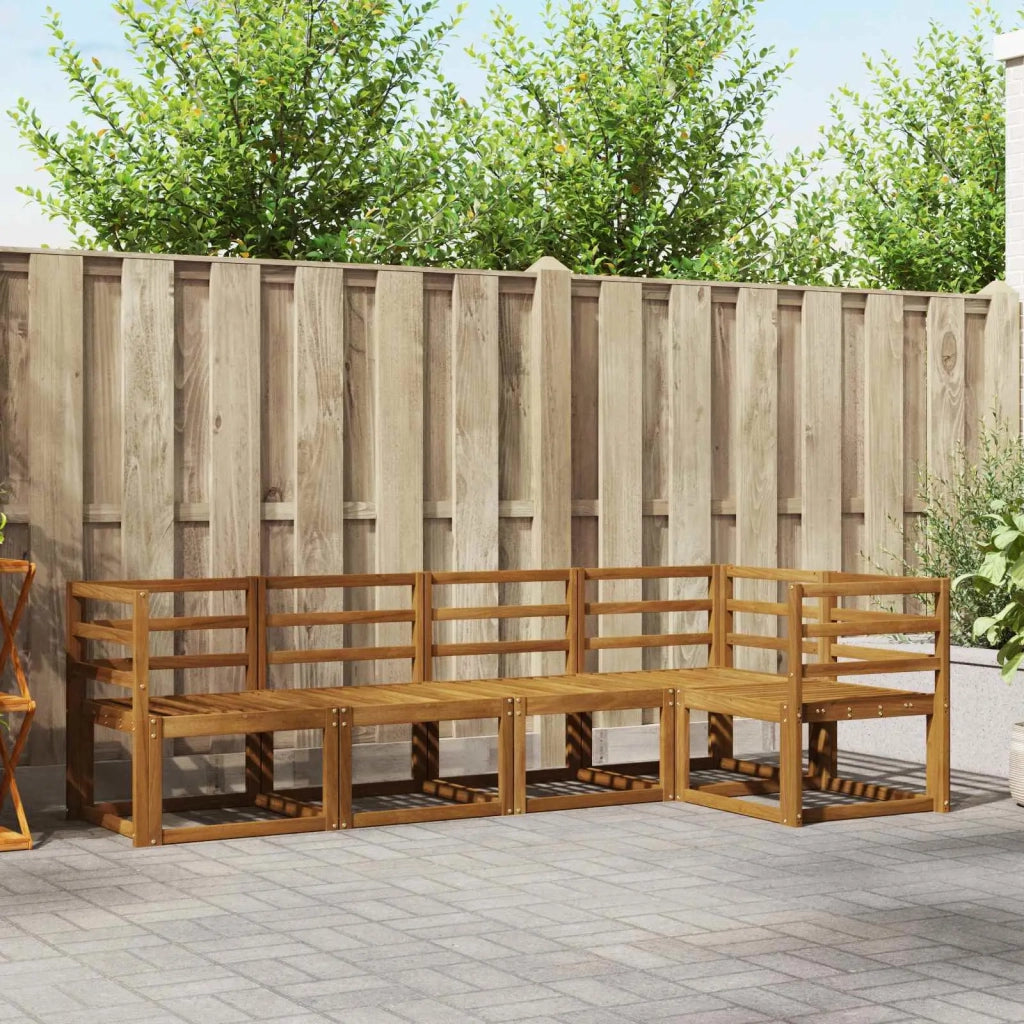 Set di divani da esterno 5 pcs Naturale