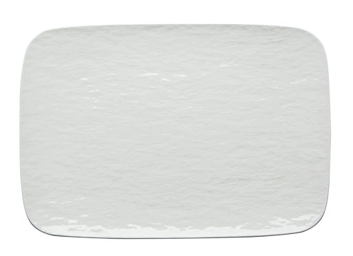 Vassoio in Porcellana Rettangolare Bianco Touch me 30 x 21 cm