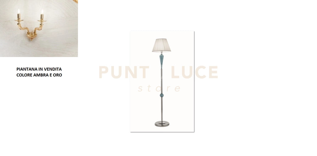 PIANTANA VILLA 1 LUCE AMBRA E ORO  ATTACCO  E27