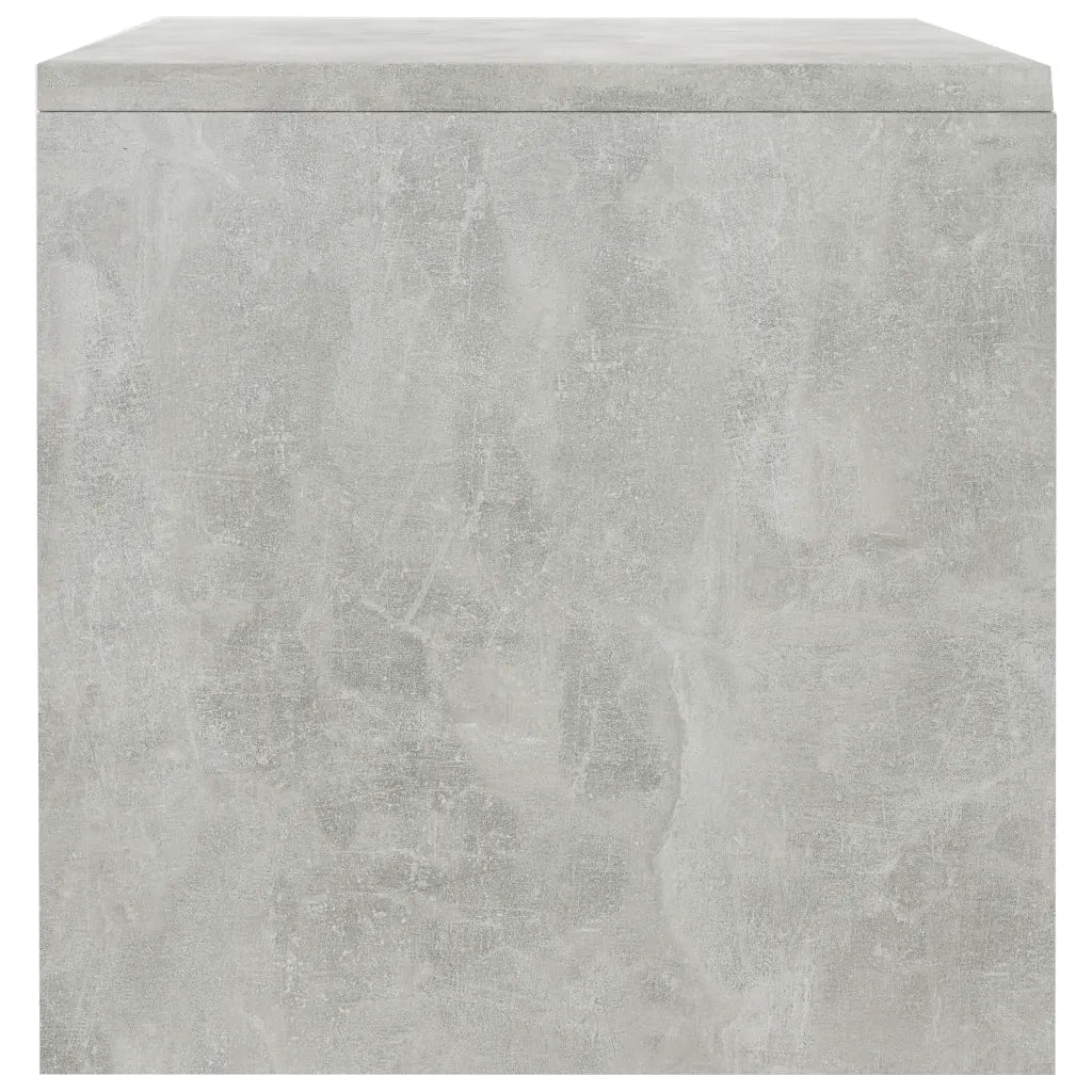 Comodini Grigio Cemento 2 pz 40x30x30 cm in Truciolato cod mxl 30041